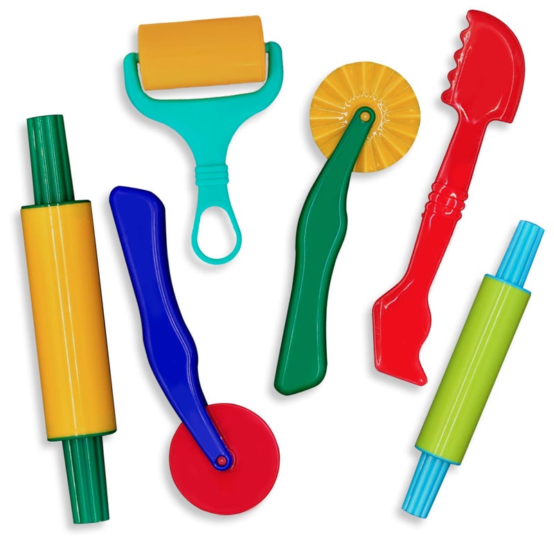 DIMROM Clay and Play Dough Tools Six Piece Set - Ages 3 & Up DIMROM (6pcs) - Image 1