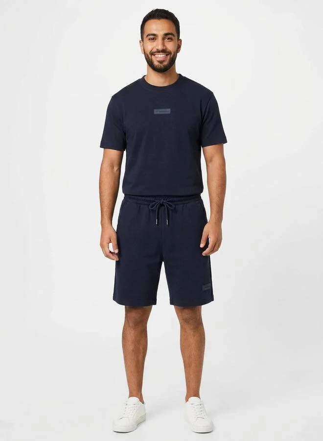 أشيتا فرنانديز AF Originals Relaxed Fit Crew Neck T-Shirt in Navy