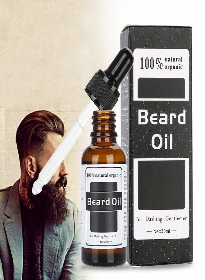 Beard OIL Beard oil, beard oil shine and fuller beard and beard growth shaping tool face nutrition men's beard care serum - Image 2