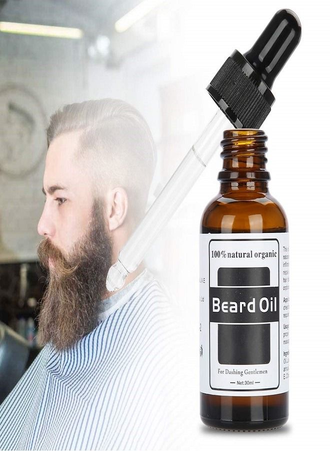 Beard OIL Beard oil, beard oil shine and fuller beard and beard growth shaping tool face nutrition men's beard care serum - Image 3