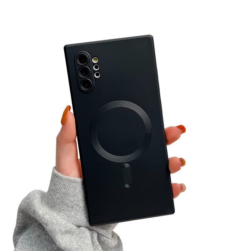Doowear Galaxy Note 10+Plus Case Magnetic [Support Magsafe Charger] Wireless Anti-Scratch Shockproof Full Camera Protection Slim Silicon Phone Cover Case for Samsung Galaxy Note 10 Plus 6.8"-Black - Image 1