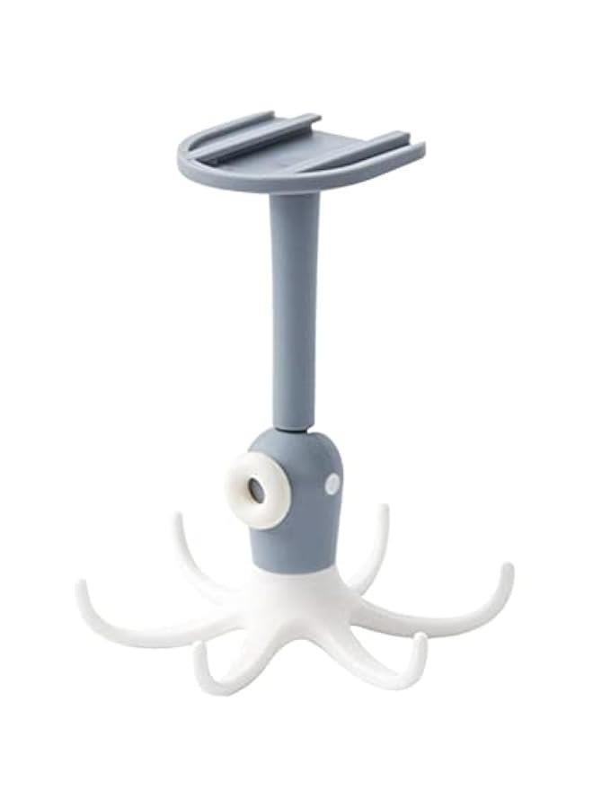 360° Rotating Folding Hook for Kitchen, Nail-Free Shelf Organizer Utensil Hanging Rack. - Image 1