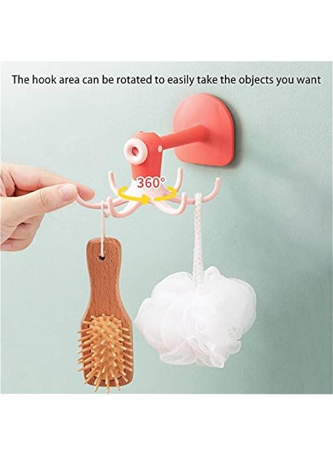 360° Rotating Folding Hook for Kitchen, Nail-Free Shelf Organizer Utensil Hanging Rack. - Image 5