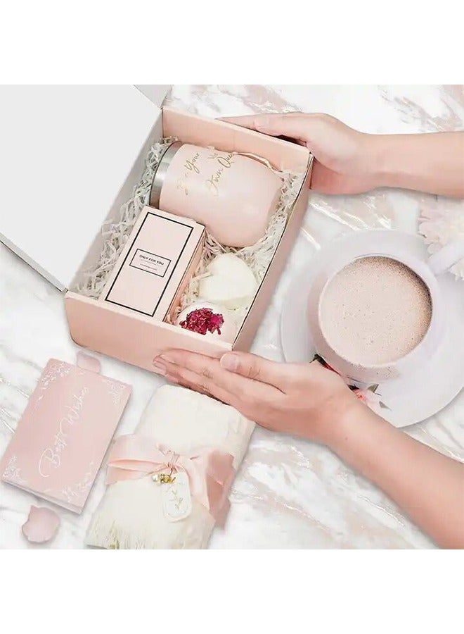 بيوينتي 7PC الشموع المعطرة وحمام مجموعة قنبلة ، هدايا عيد ميلاد عيد الأم للمرأة ، المرأة فقاعة حمام مجموعة الهدايا ، المرأة الاسترخاء مجموعة سبا هدية - Image 5