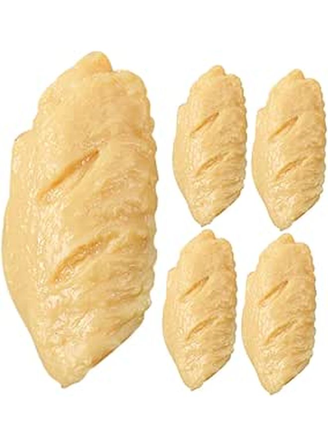 Artificial Chicken Wing Prop 5Pcs Food Model For Kitchen Decor Photography Display - Image 1