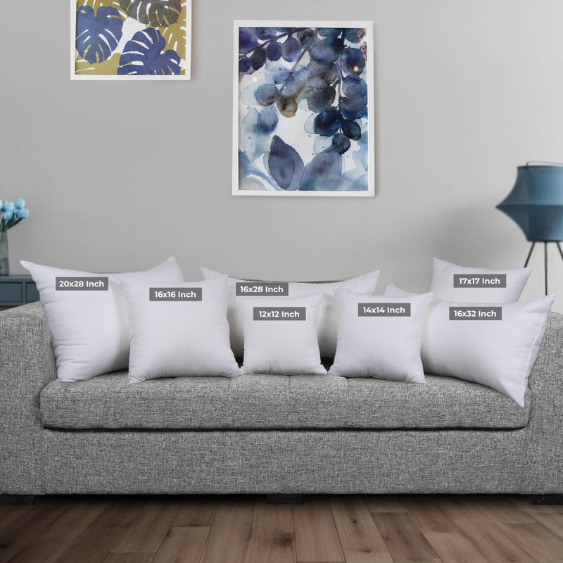 Utopia Bedding Throw Pillows Insert (Pack of 2, White) - 16 x 16 Inches Bed and Couch Pillows - Indoor Decorative Pillow - Image 2