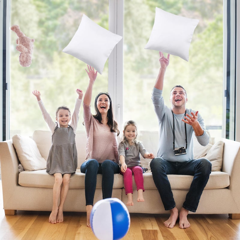 Utopia Bedding Throw Pillows Insert (Pack of 2, White) - 16 x 16 Inches Bed and Couch Pillows - Indoor Decorative Pillow - Image 4