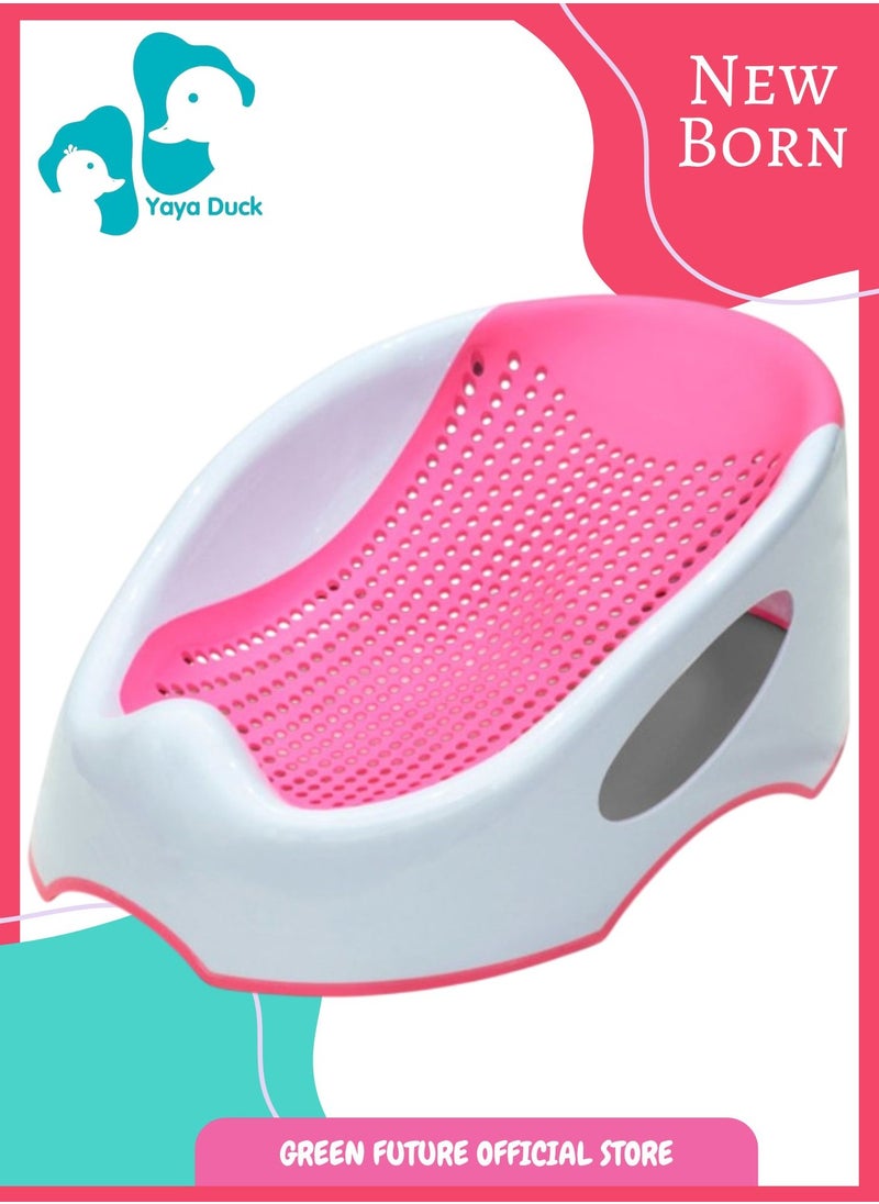 Baby Bath Seat for Newborns | Anti-Slip Bath Chair with Inclined Headrest | Infant Bather for 3-6 Months | Safe Bath Support & Shower Seater - Pink - pzsku/ZCEE5828901C2FE22D00DZ/45/_/1738751481/22b64f43-37ab-47d0-8a4d-a468da3c66d4