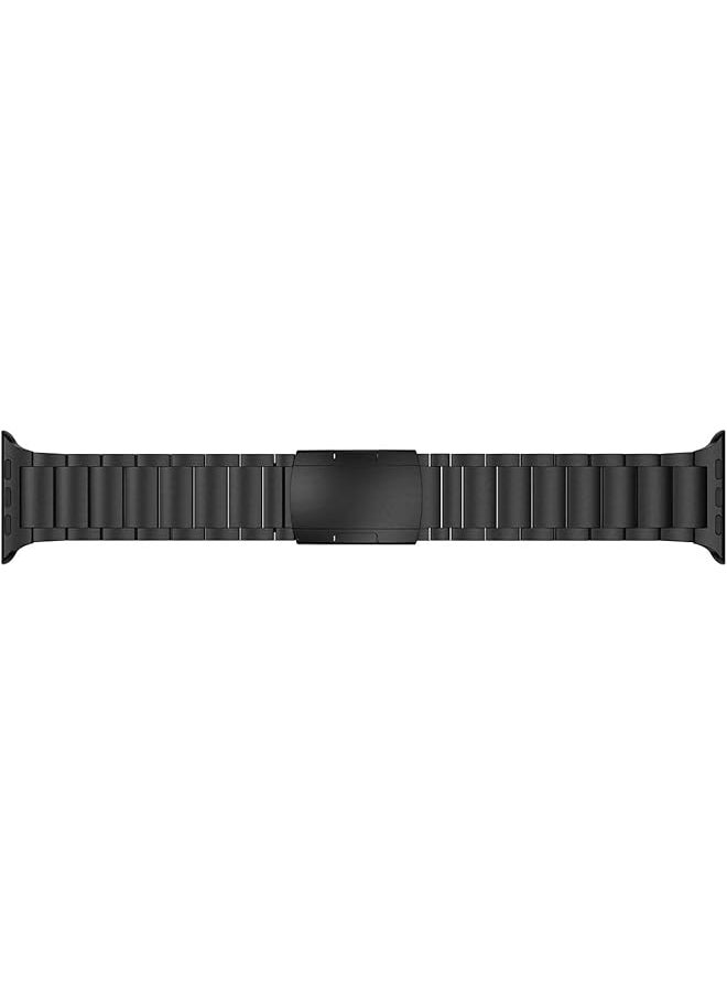 Dado Titanium Metal Watch Band Compatible With Watch Series 10 Ultra 2 9 8 Ultra 8 7 6 49 46 45 44 42 Mm Light Wieght With Double Button Clasp Strap  - Image 5