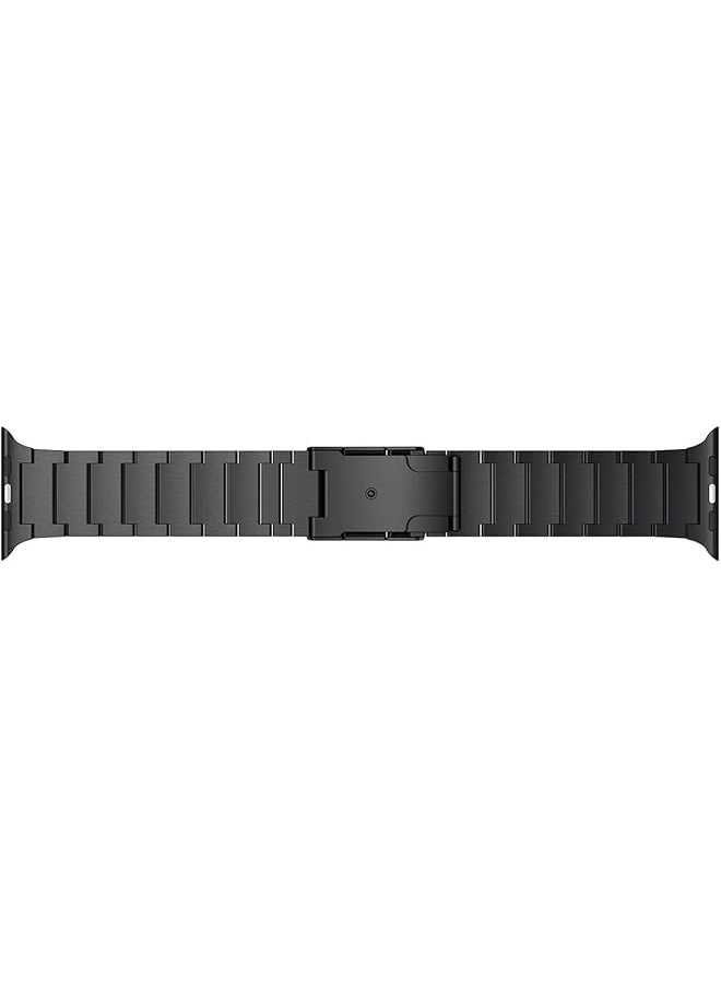 Dado Titanium Metal Watch Band Compatible With Watch Series 10 Ultra 2 9 8 Ultra 8 7 6 49 46 45 44 42 Mm Light Wieght With Double Button Clasp Strap  - Image 4