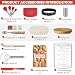 RYTOXILO Sourdough Starter Jar Kit 50 Oz Glass Large Sour Dough Jars Wide Mouth for Beginners 10 Pcs Bread Starter Container Set with Bamboo Lid Sourdough Jar with Bread Baking Supplies Accessories - Image 4