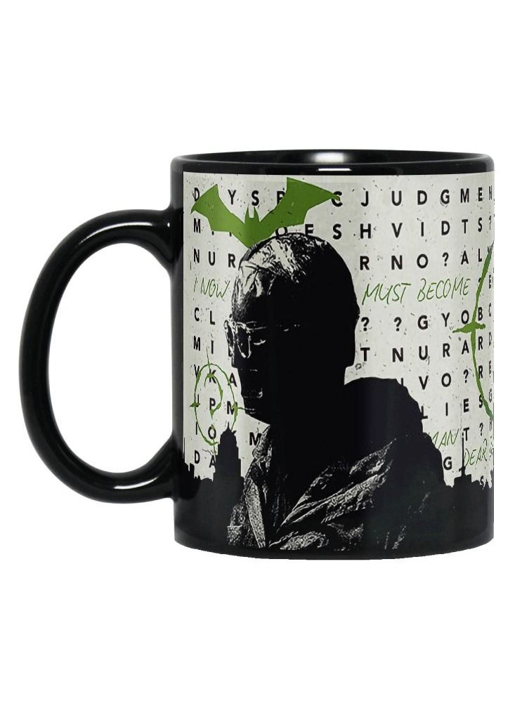 MEC - Batman High Quality Printed Design Full Black Mug 11Oz - Image 1