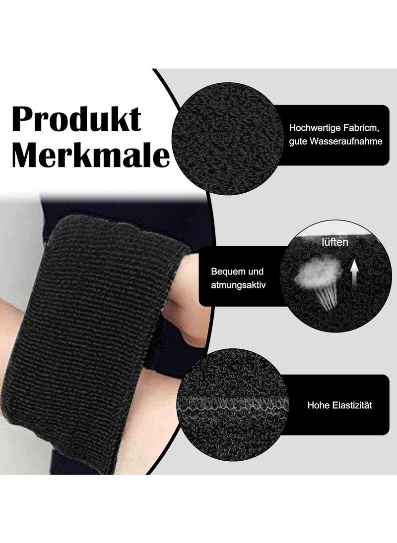 QSHOP - Sports Wristbands for Men and Women Sweat Absorbent for Football, Basketball, Tennis, Gymnastics, 2 Pack - Image 1