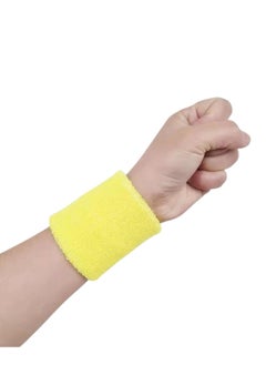 QSHOP Sports Wristbands for Men and Women Sweat Absorbent for Football, Basketball, Tennis, Gymnastics, 2 Pack  - Image 1
