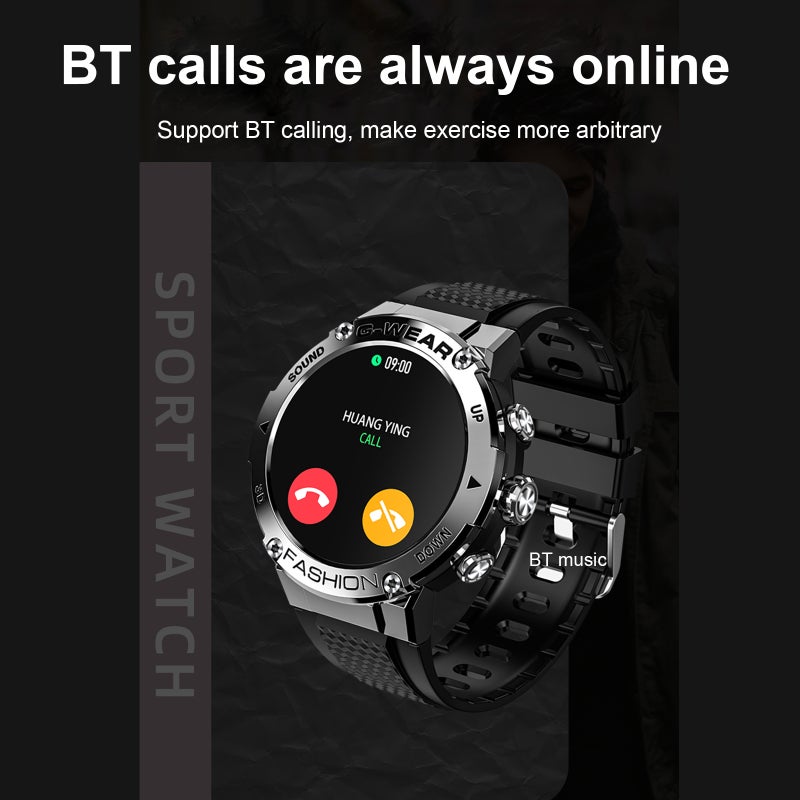 ATTACK 5 Smart Sports Watch 1.32'' TFT Full-Touch Screen 360*360 High Resolution BT Call Health Monitor 13 Sports Modes IP67 Waterproof BT Music - Image 3