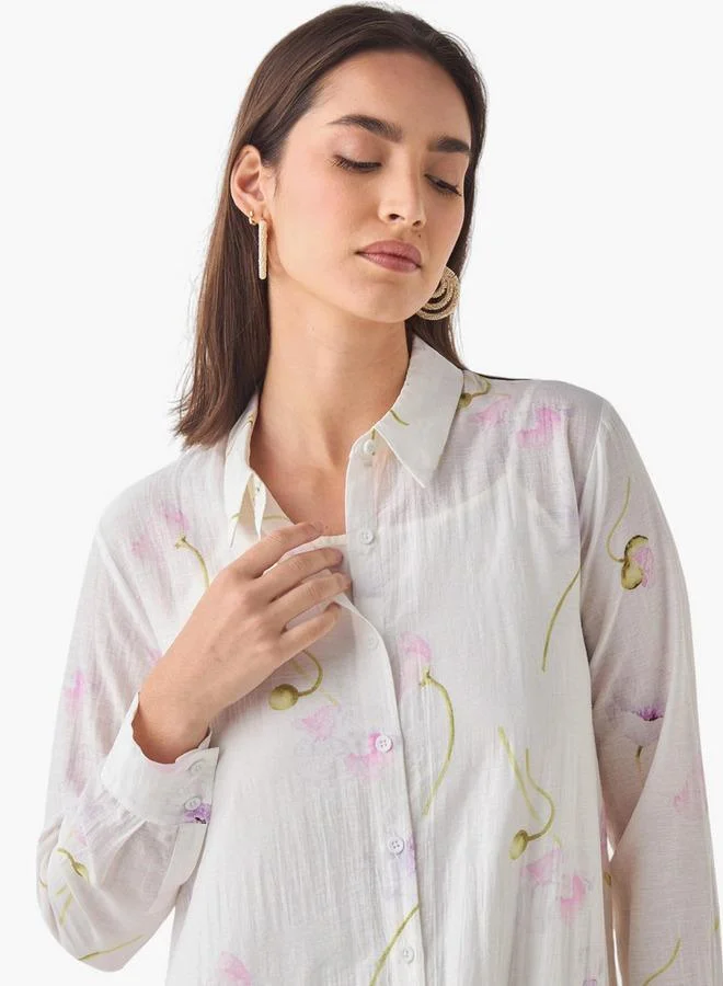 Iconic Floral Button-Down Dress