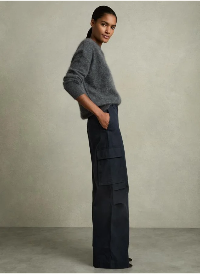 REISS Wide Leg Combat Trouser