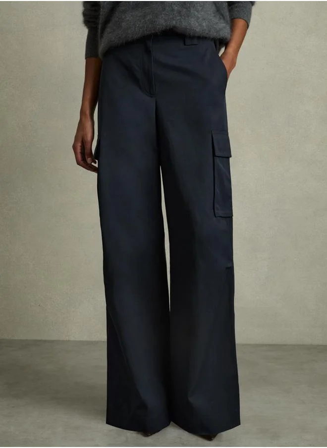 REISS Wide Leg Combat Trouser