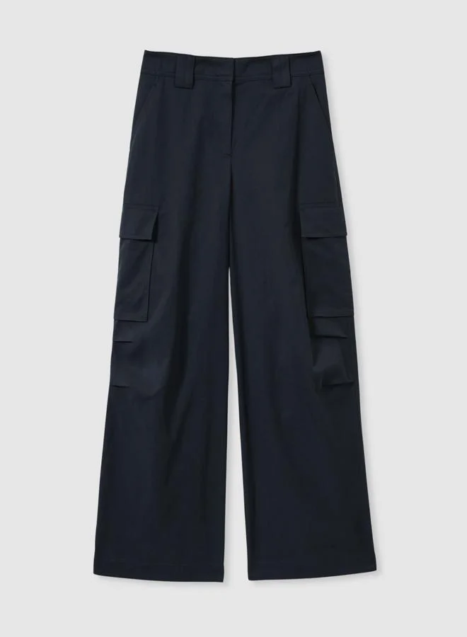 REISS Wide Leg Combat Trouser