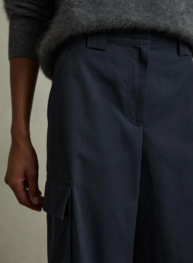 REISS Wide Leg Combat Trouser