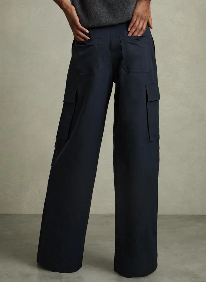 REISS Wide Leg Combat Trouser