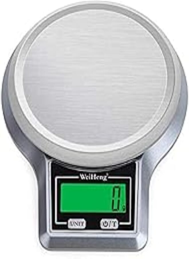 Electronic Scales 5kg 0.1g Digital Kitchen Scale Stainless Steel Platform Food Diet Cooking Unit Toggle Measure Tool Balance
