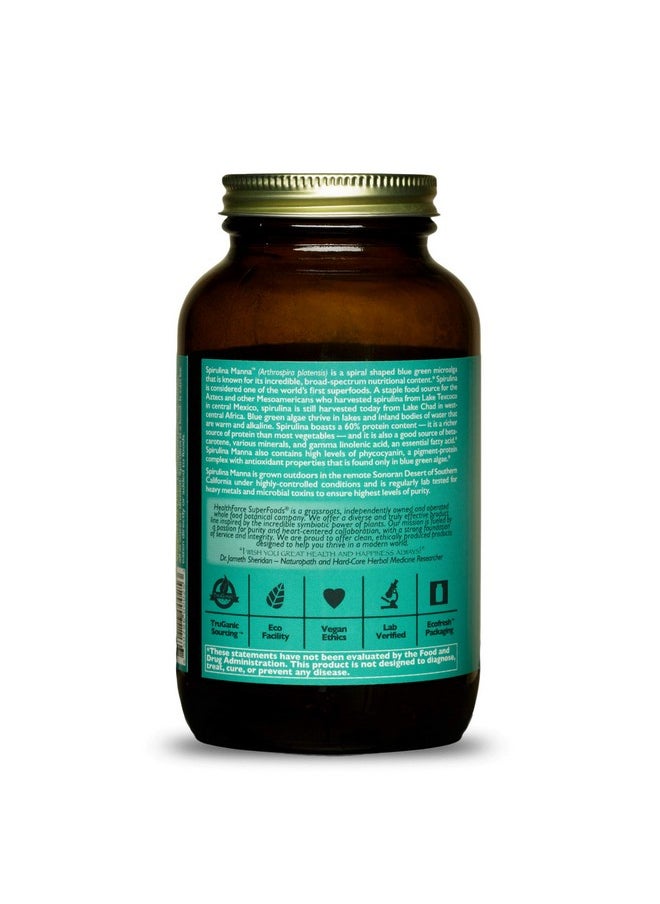 HEALTHFORCE SUPERFOODS Spirulina Manna 5.25 Oz Powder  - Image 4