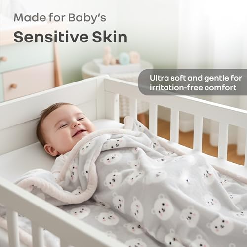 R for Rabbit Softkins Muslin Blanket for Newborn Baby 6 Layers Cotton Fabric Soft Breathable Lightweight All-Season Swaddle for Cuddling Stroller Rides Naptime 100 x 100 cms, 0+ Months (Safari White) - Image 2