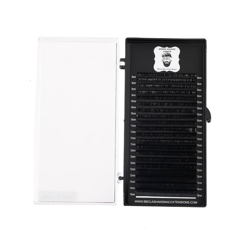 BBC Mega Volume Dcurl003mm Thikness815mm Mix Length Eyelash Extensions 20 Rows Tray Black SemiPermanent Eyelashes Extensions Lash - Image 4