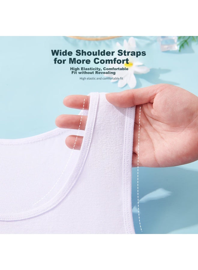 Your Sun Yiershuang Women's Camisole, Solid Color Round Neck Comfortable Tank Top, Sleeveless Undershirt, Inner Wear Or Outerwear - Image 5