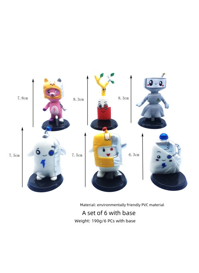 Generic - 2023 Lankybox Carton Small Ornaments Toy Cat Doll Carton Head Cover PVC Doll Manufacturers-Color:6 Window Boxes - Image 1