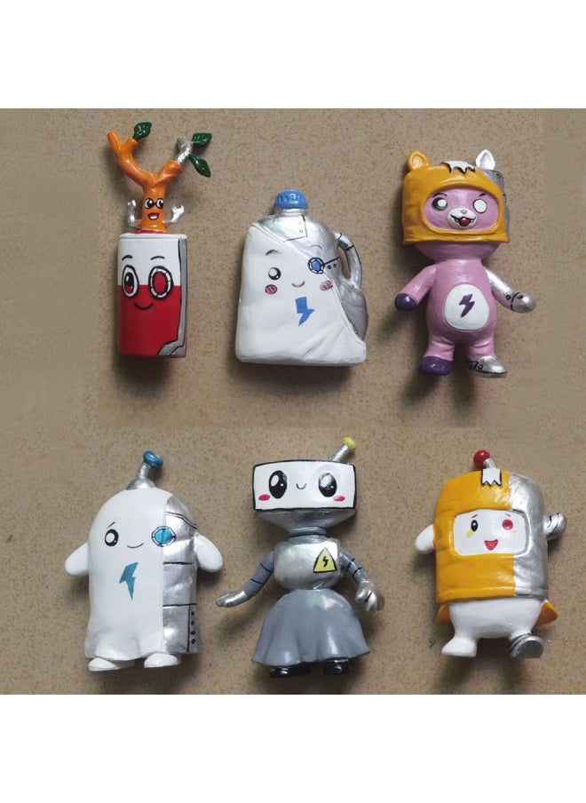 Generic - 2023 Lankybox Carton Small Ornaments Toy Cat Doll Carton Head Cover PVC Doll Manufacturers-Color:6 Window Boxes - Image 1