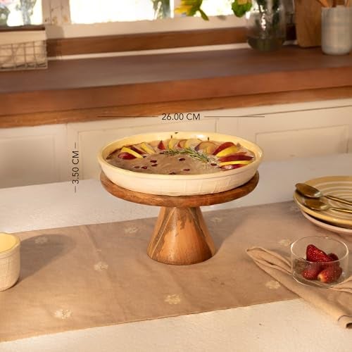 Ellementry Butter-Up Ceramic Baking Dish (950 ml) for Serving and Organizing, Platter for Kitchen, Coffee Table & Dining Room Table, Food-Safe Tray for Gifting & Home Décor - Image 5