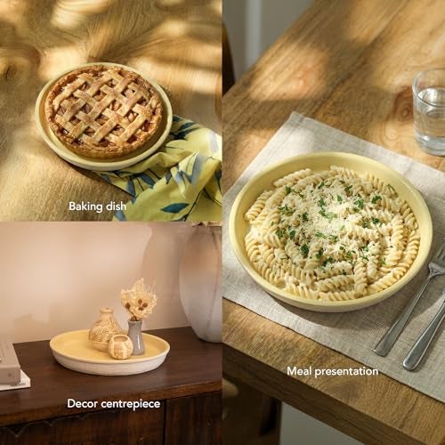 Ellementry Butter-Up Ceramic Baking Dish (950 ml) for Serving and Organizing, Platter for Kitchen, Coffee Table & Dining Room Table, Food-Safe Tray for Gifting & Home Décor - Image 3