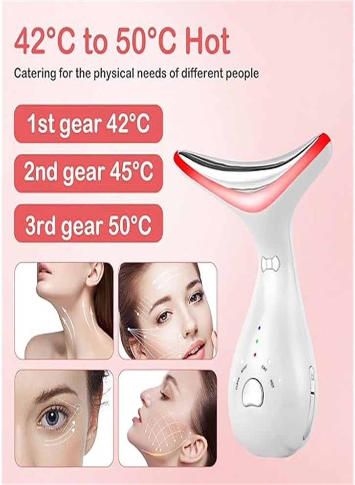 جهاز جديد مضاد للتجاعيد لشد الوجه والرقبة، 4 أوضاع و3 كثافات، لشد البشرة ورفعها وإزالة الذقن المزدوجة - Image 3