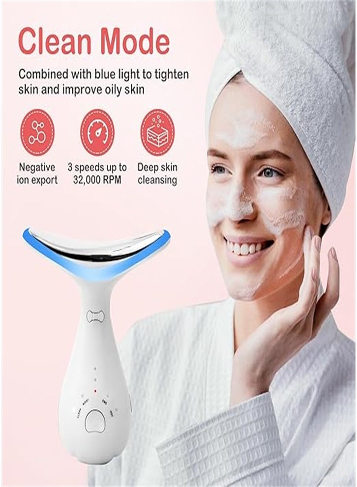 جهاز جديد مضاد للتجاعيد لشد الوجه والرقبة، 4 أوضاع و3 كثافات، لشد البشرة ورفعها وإزالة الذقن المزدوجة - Image 5