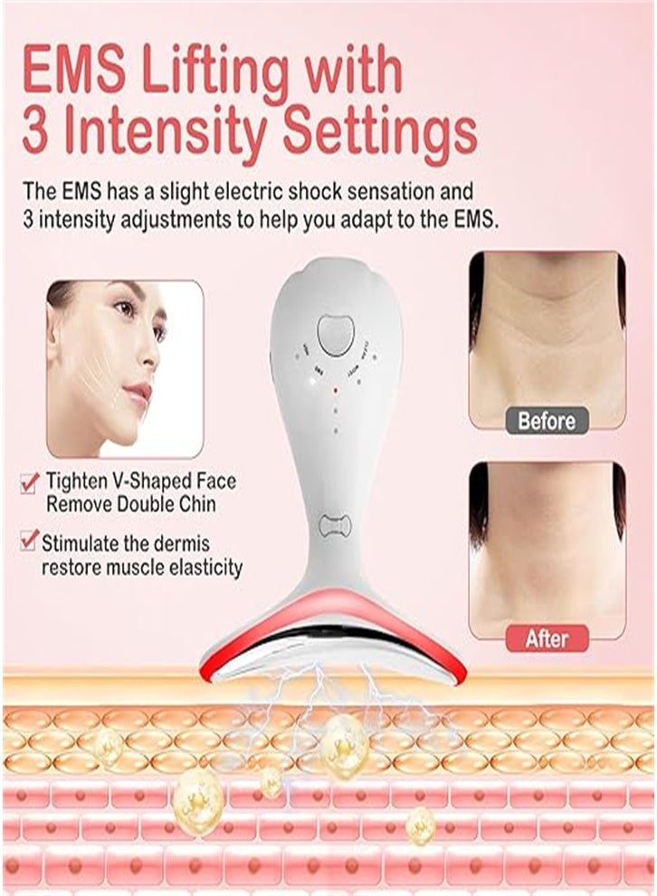جهاز جديد مضاد للتجاعيد لشد الوجه والرقبة، 4 أوضاع و3 كثافات، لشد البشرة ورفعها وإزالة الذقن المزدوجة - Image 4