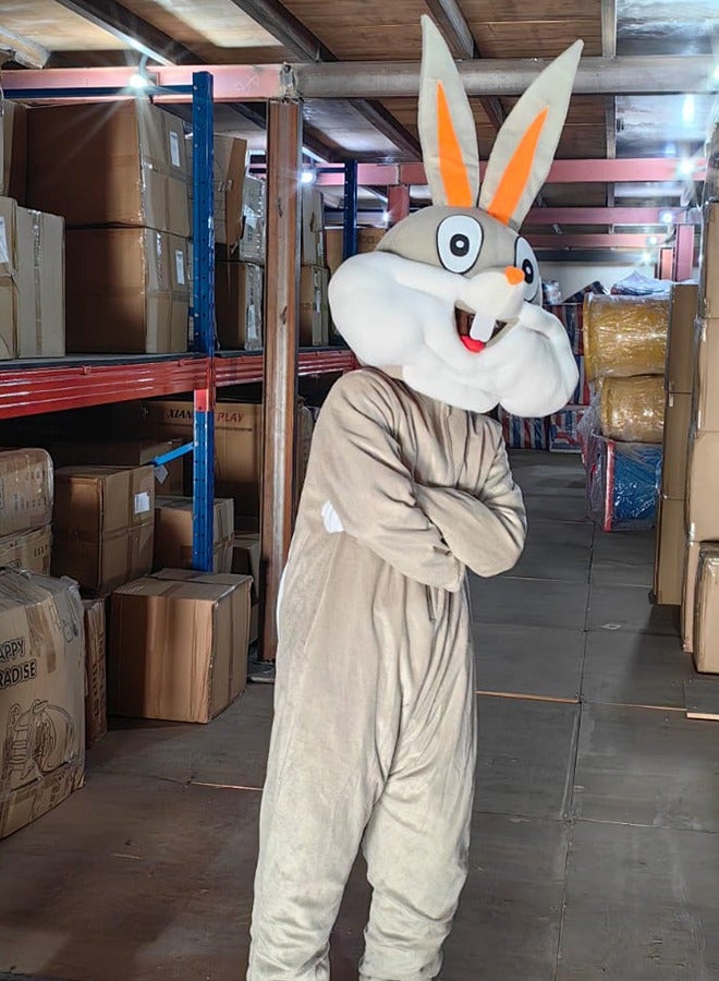 JSAITOYS New Popular Funny Rabbit Bugs Bunny Mascot Animal Cosplay Costumes For Adult - Image 5