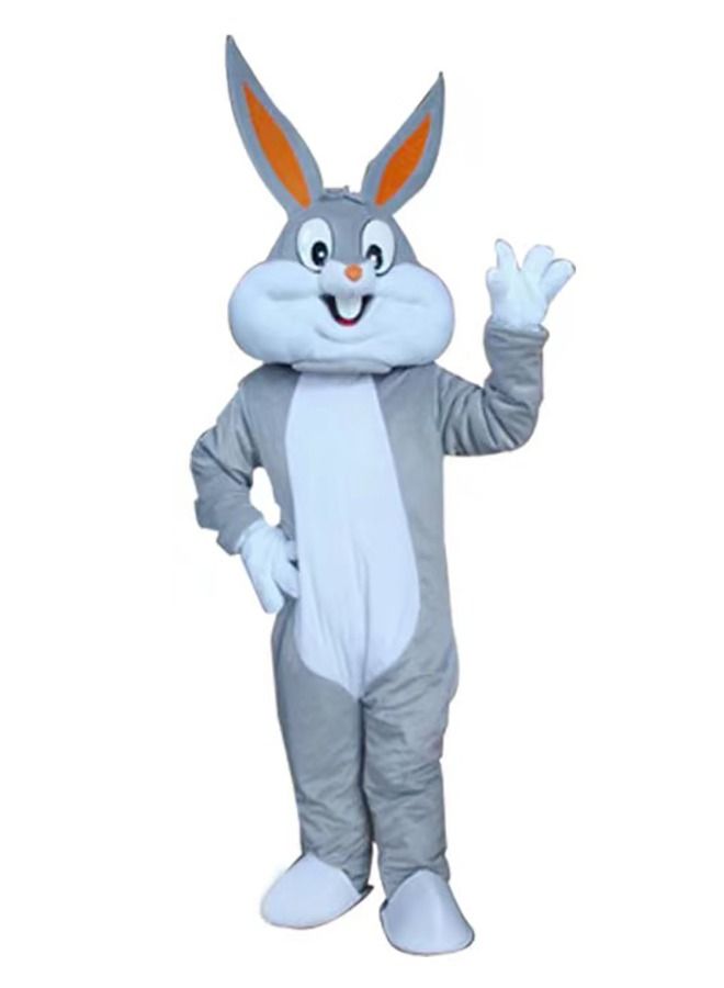 JSAITOYS New Popular Funny Rabbit Bugs Bunny Mascot Animal Cosplay Costumes For Adult - Image 1