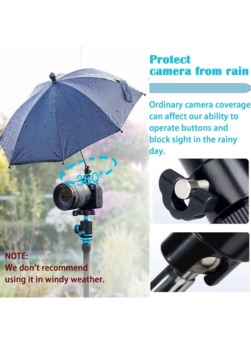Camera Rain Cover Hot Shoe Umbrella Camera Sunshade Waterproof Accessory Protects Cameras from Rain Hot Sunshine Snow Birds Poop (15Inch) - Image 5