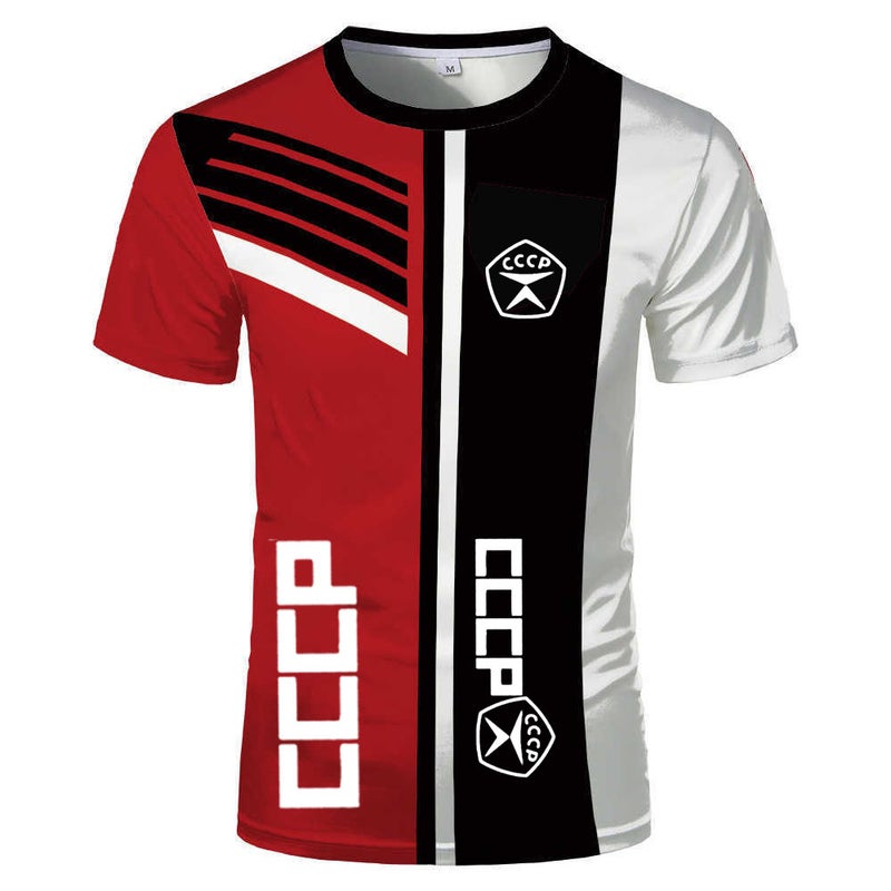 3D Digital Summer Selling Fashion Short Sleeve Slim Comfortable Men And Women Sports T-Shirt Europe And America - Image 3