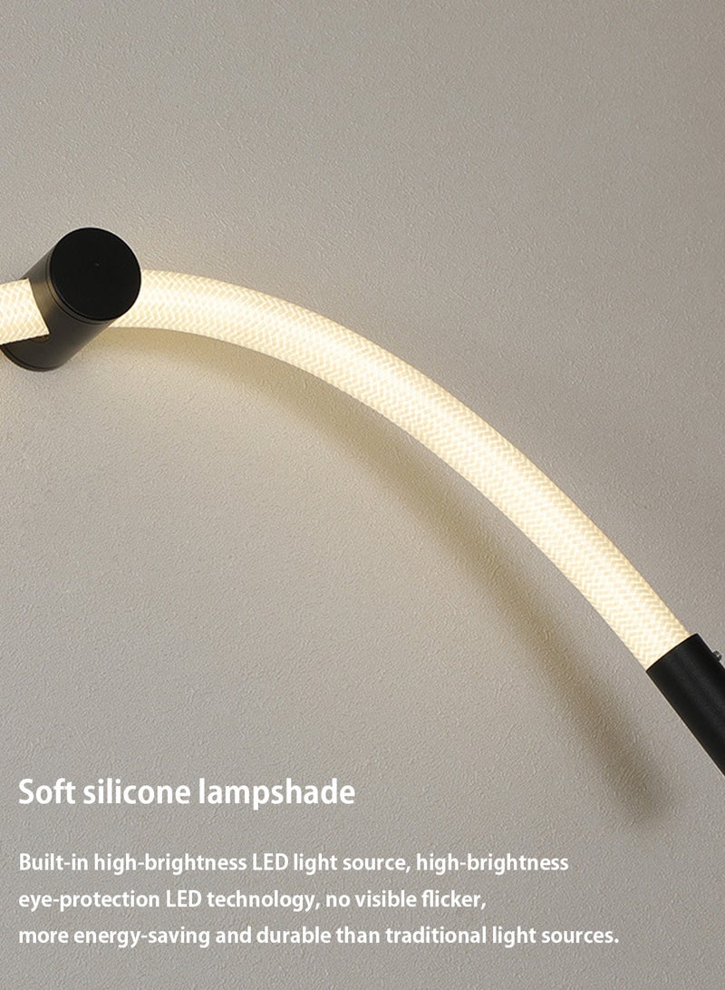 LOOPITYS Wall lamp（100cm,Three color light adjustment from 3000K to 6000K）Eye protection LED Modern Wall Light  Luxurious Lines Silicone Hose Wall Lamp for Living Room sofa、Bedroom Bedside and study decoration background wall lamp DIY Lamp - Image 4