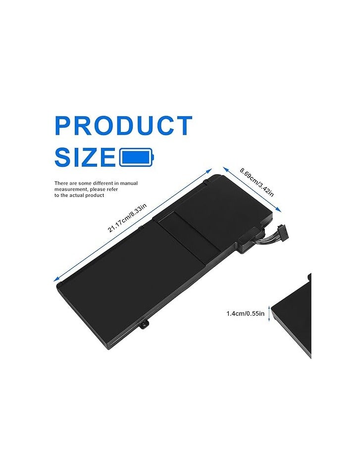 A1278 A1322 Laptop Battery Replacement for MacBook Pro 13" A1322 A1278 (Mid 2009, Mid 2010, Early and Late 2011, Mid 2012 Version) 10.95V 63.5WH 6 Cell - Image 2