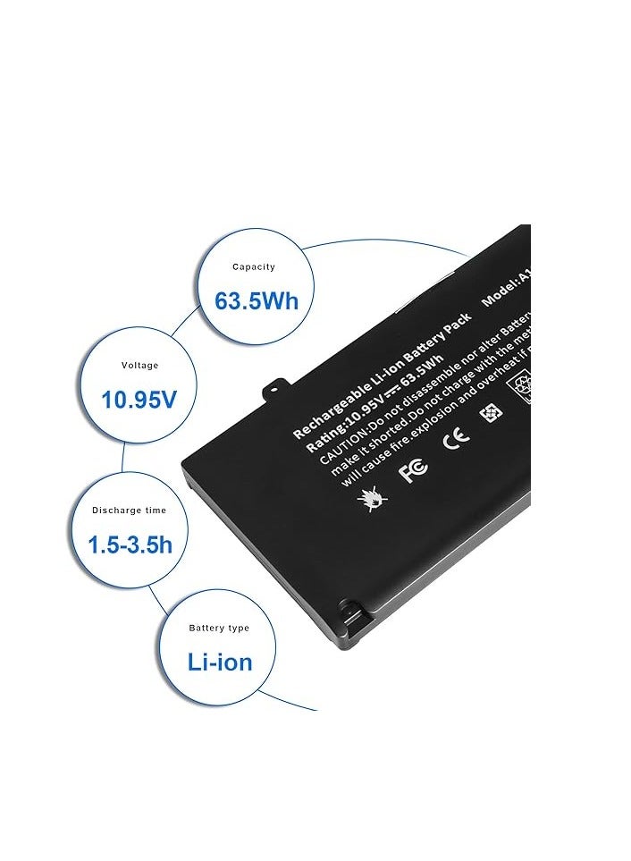 A1278 A1322 Laptop Battery Replacement for MacBook Pro 13" A1322 A1278 (Mid 2009, Mid 2010, Early and Late 2011, Mid 2012 Version) 10.95V 63.5WH 6 Cell - Image 3