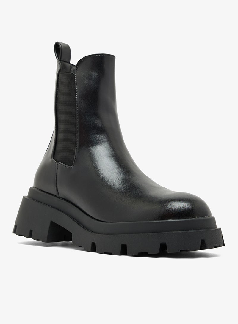 ايلا جزمة تشيلسي بكعب سميك للكاحل - Image 2