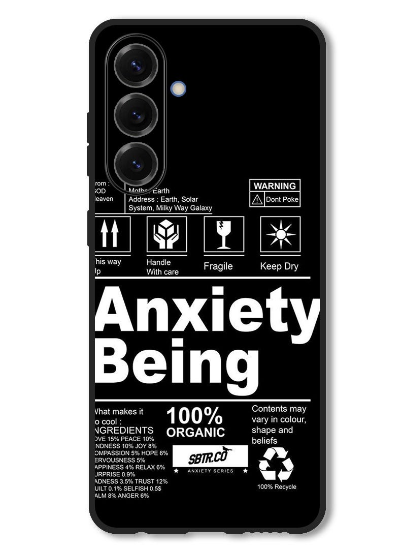 Theodor Case Compatible with Samsung Galaxy M56 6.74 Inch Protection Shockproof Bumper Cover Anxiety Being - Image 1