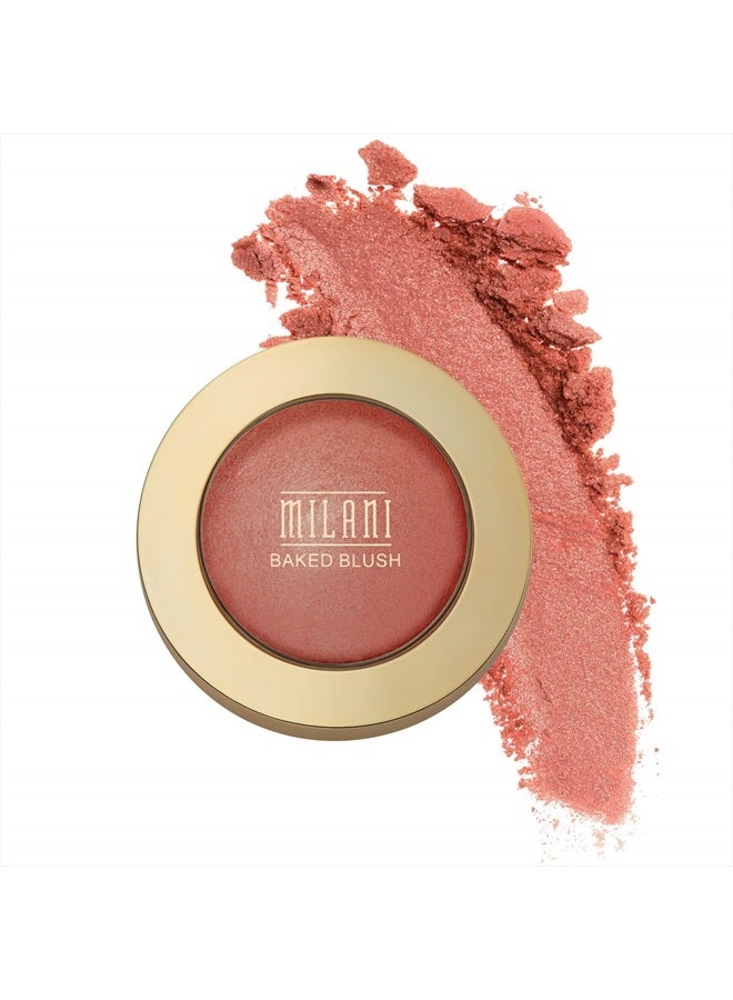 MILANI Baked Blush - Sunset Passione (0.12 Ounce) Cruelty-Free Powder Blush - Shape, Contour & Highlight Face for a Shimmery or Matte Finish - Image 1