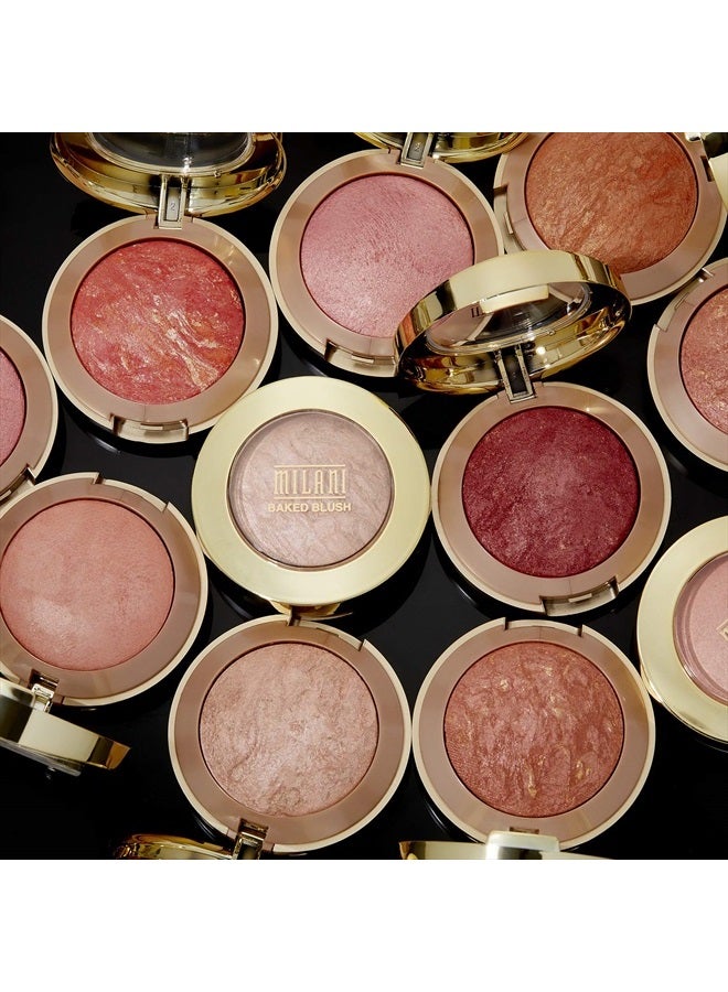 MILANI Baked Blush - Sunset Passione (0.12 Ounce) Cruelty-Free Powder Blush - Shape, Contour & Highlight Face for a Shimmery or Matte Finish - Image 5