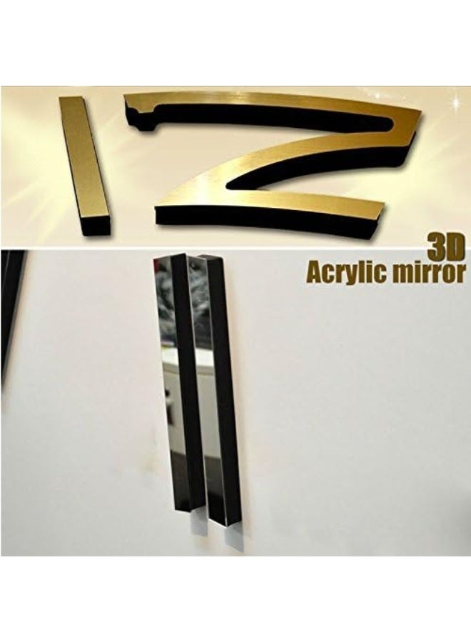 HOME TASTE 𝑯𝑶𝑴𝑬 𝑻𝑨𝑺𝑻𝑬 DIY Modern Frameless Wall Clock – Silent Quartz Wall Clock with 3D Acrylic Numbers & Dots, Customizable Decorative Clock for Living Room, Bedroom, Office & Home Decor - Image 3