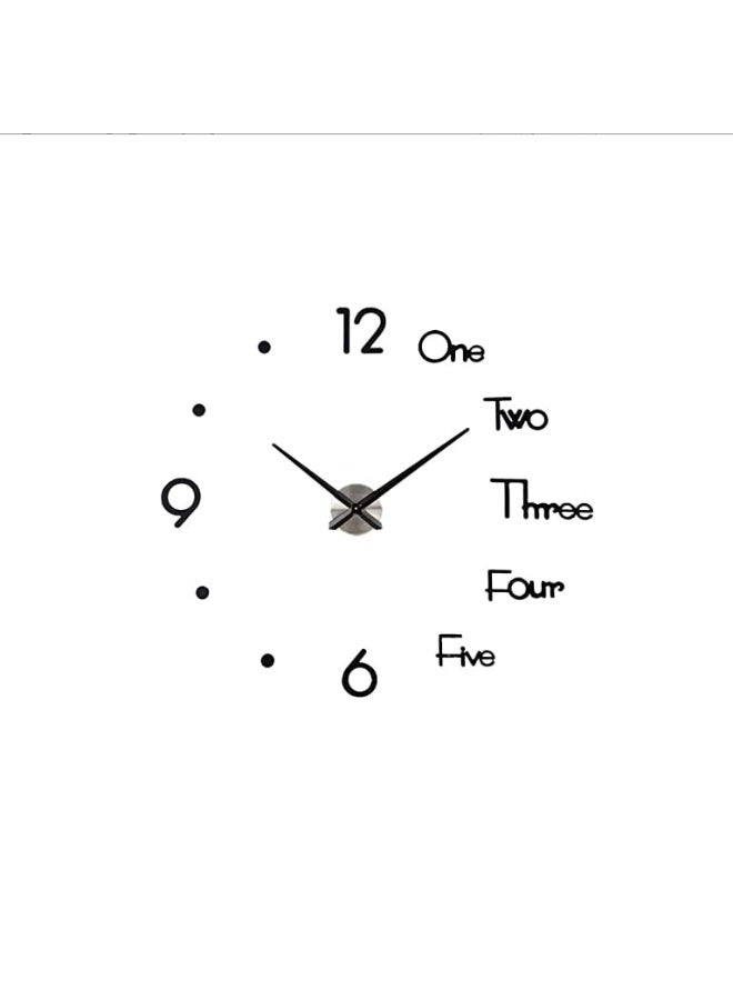 HOME TASTE 𝑯𝑶𝑴𝑬 𝑻𝑨𝑺𝑻𝑬 DIY Modern Frameless Wall Clock – Silent Quartz Wall Clock with 3D Acrylic Numbers & Dots, Customizable Decorative Clock for Living Room, Bedroom, Office & Home Decor - Image 1